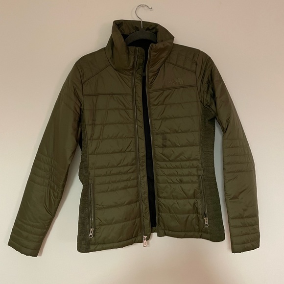Olive Green North Face Down Jacket - Picture 2 of 2